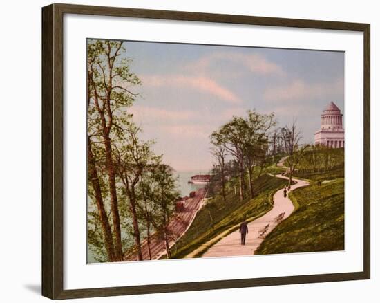 Riverside Park and Grants Tomb, New York-null-Framed Photo