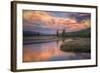 Riverside Sunset and Magical Clouds Yellowstone-Vincent James-Framed Photographic Print