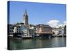 Riverside View of the Old Town, Zurich, Switzerland, Europe-Richardson Peter-Stretched Canvas