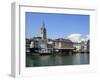 Riverside View of the Old Town, Zurich, Switzerland, Europe-Richardson Peter-Framed Photographic Print