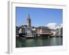 Riverside View of the Old Town, Zurich, Switzerland, Europe-Richardson Peter-Framed Photographic Print