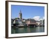 Riverside View of the Old Town, Zurich, Switzerland, Europe-Richardson Peter-Framed Photographic Print