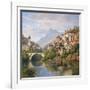 Riverside Village II-Charles Kuwasseg-Framed Art Print