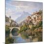 Riverside Village II-Charles Kuwasseg-Mounted Art Print