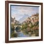 Riverside Village II-Charles Kuwasseg-Framed Art Print