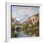 Riverside Village II-Charles Kuwasseg-Framed Art Print