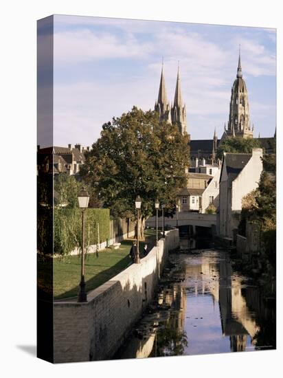 Riverside Walk, Bayeux, Basse Normandie (Normandy), France-Sheila Terry-Stretched Canvas