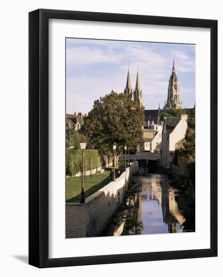 Riverside Walk, Bayeux, Basse Normandie (Normandy), France-Sheila Terry-Framed Photographic Print