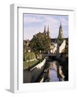 Riverside Walk, Bayeux, Basse Normandie (Normandy), France-Sheila Terry-Framed Photographic Print