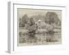 Riverside, Wallingford, Mr Leslie's House on the Thames-George Dunlop Leslie-Framed Giclee Print