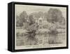 Riverside, Wallingford, Mr Leslie's House on the Thames-George Dunlop Leslie-Framed Stretched Canvas