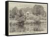 Riverside, Wallingford, Mr Leslie's House on the Thames-George Dunlop Leslie-Framed Stretched Canvas