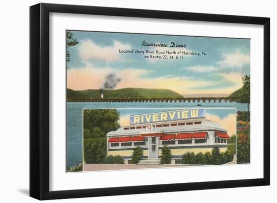 Riverview Diner, Harrisburg, Pennsylvania-null-Framed Art Print