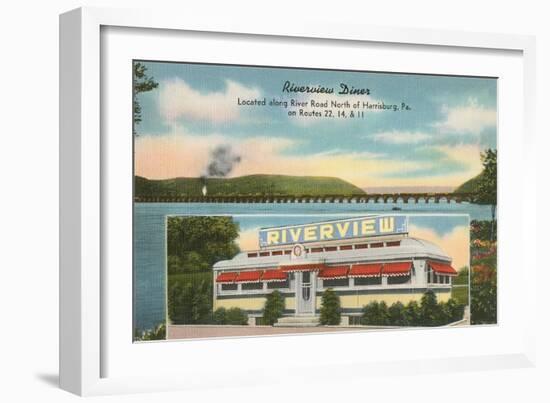 Riverview Diner, Harrisburg, Pennsylvania-null-Framed Art Print