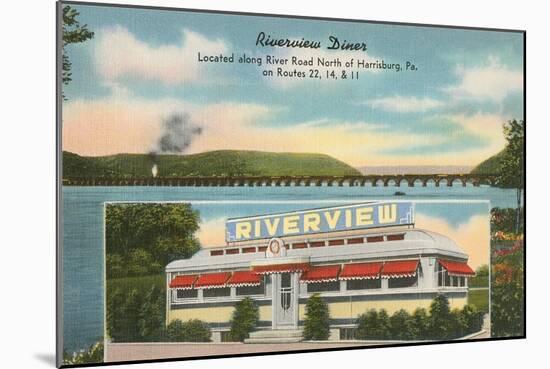 Riverview Diner, Harrisburg, Pennsylvania-null-Mounted Art Print