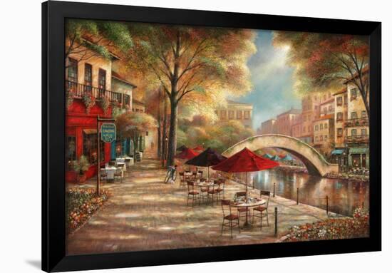 Riverwalk Café-Ruane Manning-Framed Art Print