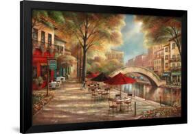 Riverwalk Café-Ruane Manning-Framed Art Print