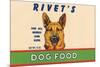 Rivet's Dog Food-null-Mounted Premium Giclee Print