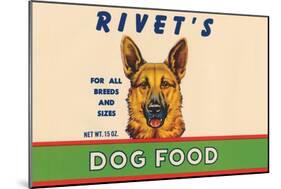 Rivet's Dog Food-null-Mounted Art Print