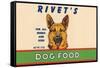 Rivet's Dog Food-null-Framed Stretched Canvas