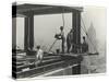 Riveters Attaching a Beam, Empire State Building, 1931 (Gelatin Silver Print)-Lewis Wickes Hine-Stretched Canvas