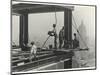 Riveters Attaching a Beam, Empire State Building, 1931 (Gelatin Silver Print)-Lewis Wickes Hine-Mounted Giclee Print