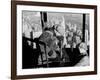 Riveters on the Empire State Building, 1930-31 (gelatin silver print)-Lewis Wickes Hine-Framed Photographic Print