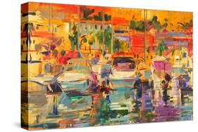 Riviera Harbour Sun-Peter Graham-Stretched Canvas