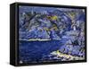 Riviera Lights-Rubaldo Merello-Framed Stretched Canvas