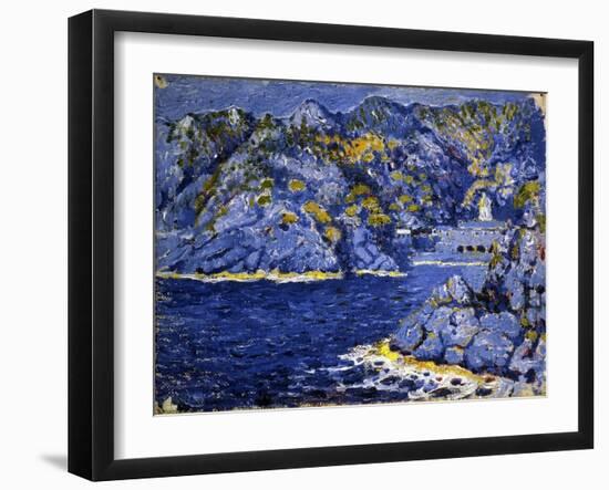 Riviera Lights-Rubaldo Merello-Framed Art Print