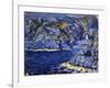 Riviera Lights-Rubaldo Merello-Framed Art Print