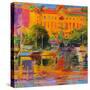 Riviera Reflections-Cannes, 2022 (Oil on Canvas)-Peter Graham-Stretched Canvas