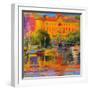 Riviera Reflections-Cannes, 2022 (Oil on Canvas)-Peter Graham-Framed Giclee Print