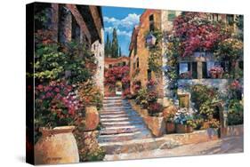 Riviera Stairs-Howard Behrens-Stretched Canvas