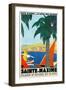 Riviera Travel Poster-null-Framed Art Print