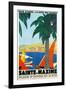 Riviera Travel Poster-null-Framed Art Print