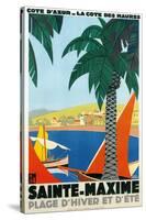 Riviera Travel Poster-null-Stretched Canvas