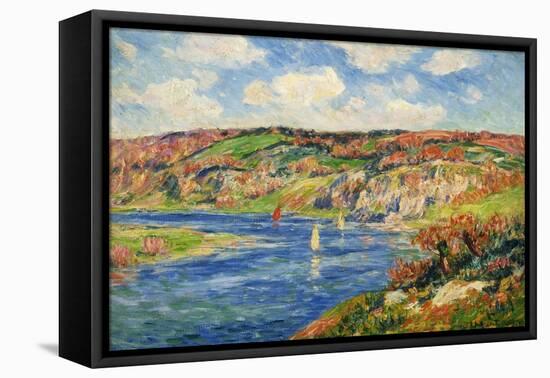 Riviere de St.Maurice, Finistere-Henry Moret-Framed Stretched Canvas