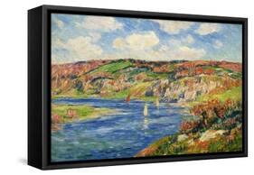 Riviere de St.Maurice, Finistere-Henry Moret-Framed Stretched Canvas