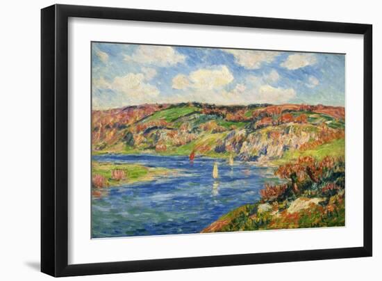 Riviere de St.Maurice, Finistere-Henry Moret-Framed Giclee Print