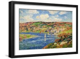 Riviere de St.Maurice, Finistere-Henry Moret-Framed Giclee Print