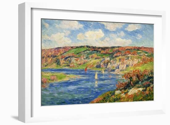 Riviere de St.Maurice, Finistere-Henry Moret-Framed Giclee Print