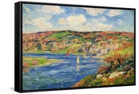 Riviere de St.Maurice, Finistere-Henry Moret-Framed Stretched Canvas