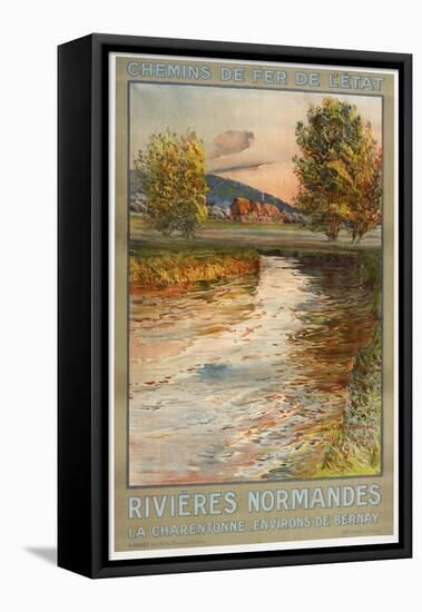 Rivieres Normandes-null-Framed Stretched Canvas