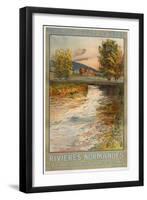 Rivieres Normandes-null-Framed Giclee Print