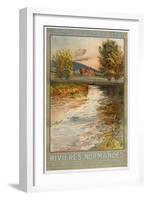 Rivieres Normandes-null-Framed Giclee Print