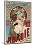 Riz Abadie Cigarette Rolling Paper, 1898-Alphonse Mucha-Mounted Premium Giclee Print