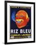 Riz Bleu - Charles Lacroix Cigarette Paper Advertisement Poster-null-Framed Giclee Print