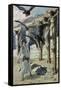 Rizpah's Kindness Toward the Dead-James Tissot-Framed Stretched Canvas