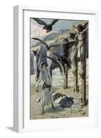 Rizpah's Kindness Toward the Dead-James Tissot-Framed Giclee Print